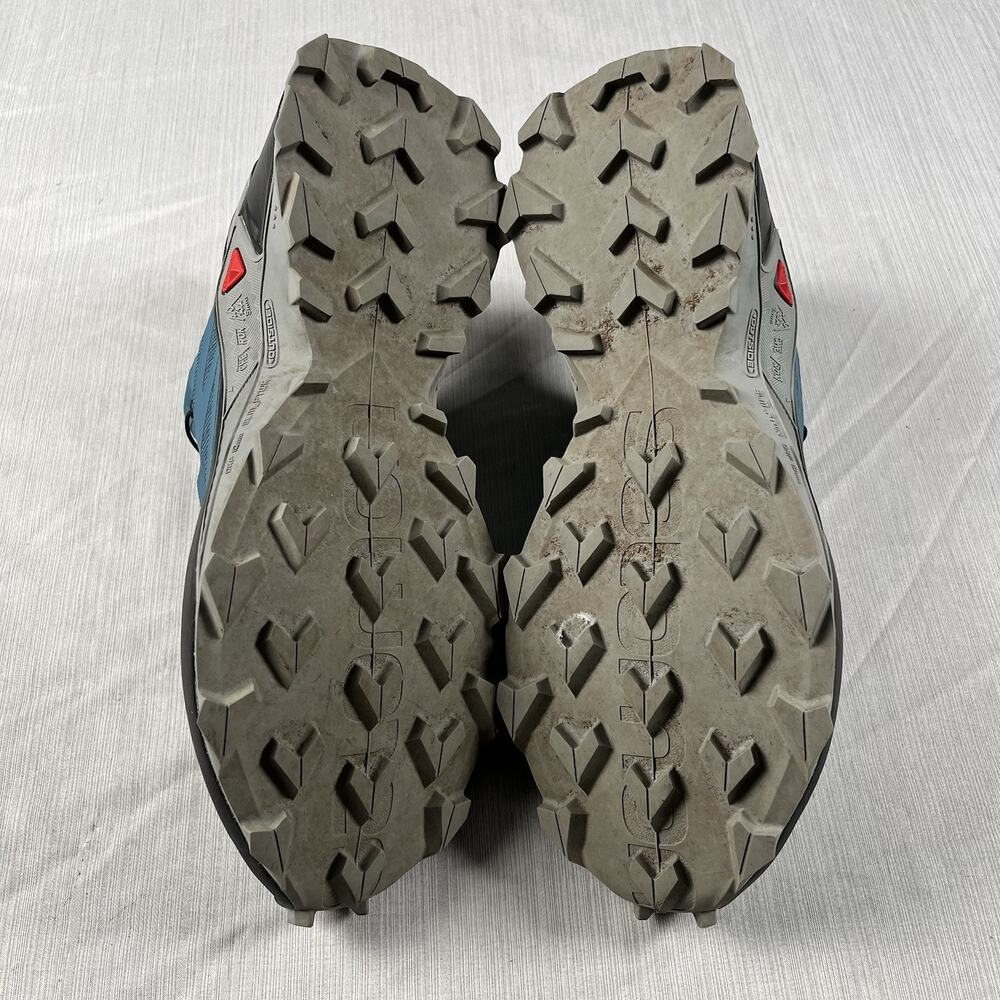 Salomon Supercross Women’s Size 7.5 Blue Trail Sneakers Running Shoes 409306 - Picture 6 of 7